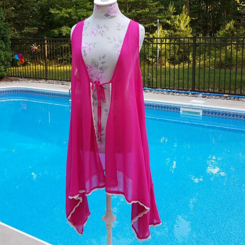 NWT Francesca's Kimono Swim Cover Up - Picture 5 of 15